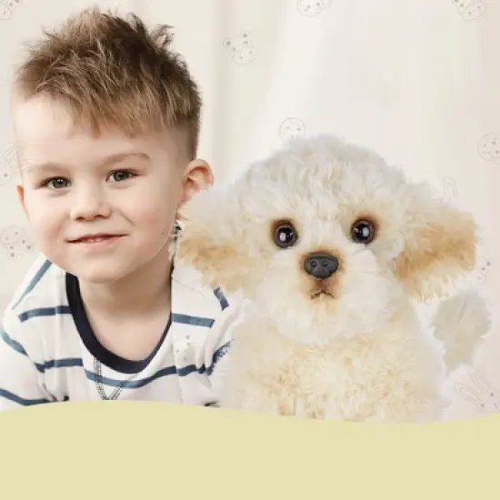 Bearington Bisquit Plush Labradoodle Stuffed Animal Puppy Dog, 13 Inch image {5}