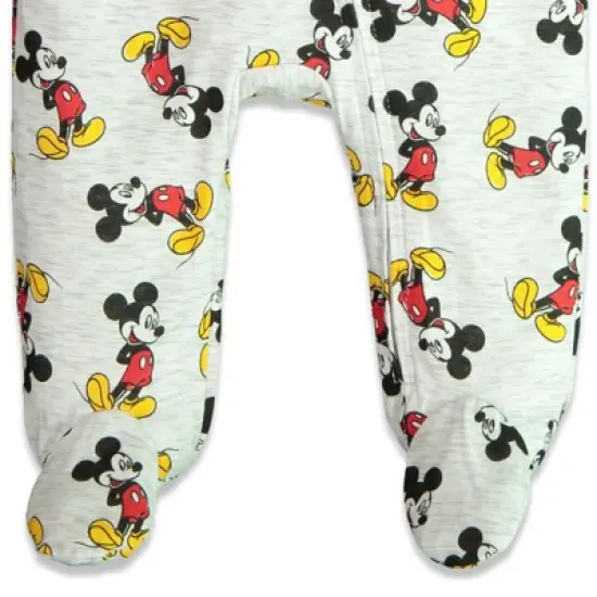 Disney Mickey Mouse Baby 2 Pack Zip Up Sleep N' Play Coveralls Newborn to Infant  image {3}