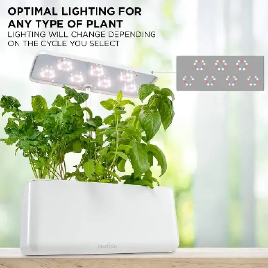 Ivation 7-Pod Indoor Herb Garden, Hydroponic Growing System Kit image {6}