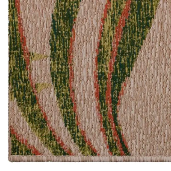 7' x 10' Outdoor Rug Neutral Palm - Threshold&trade; image {1}