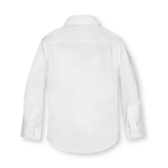 Hope & Henry Boys' Stretch Poplin Button Down Shirt, Infant image {3}