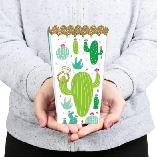 Big Dot of Happiness Final Fiesta - Last Fiesta Bachelorette Party Favor Popcorn Treat Boxes - Set of 12 image {3}