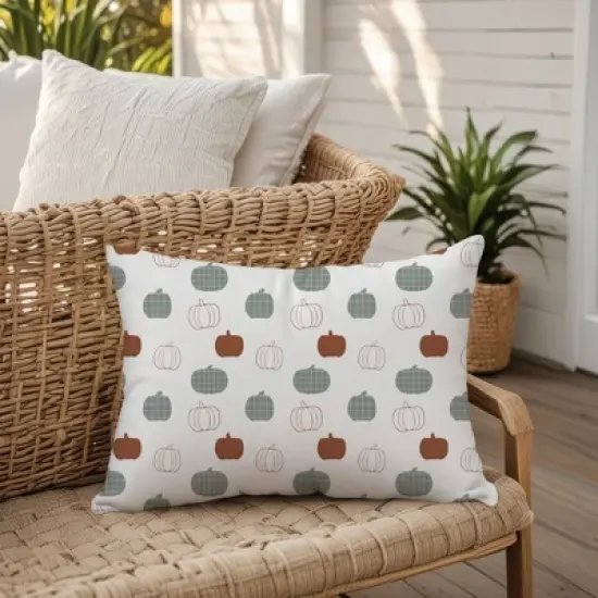 Creative Products Tiny Pumpkin Pattern 20 x 14 Indoor / Outdoor Pillow image {5}