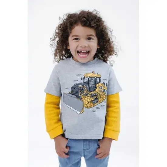 John Deere Tractor Construction 2fer Waffle Knit Long Sleeve T-Shirt Toddler image {5}