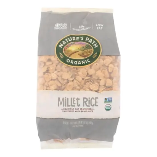 Nature's Path Organic Millet Rice Oat Bran Cereal - Case of 6/32 oz image {1}