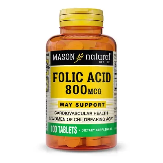Mason Natural Folic Acid 800 Mcg image {4}