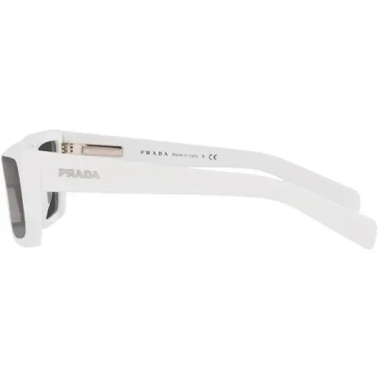 Prada PR 24YS 4615S0 Unisex Rectangle Sunglasses White 55mm image {2}