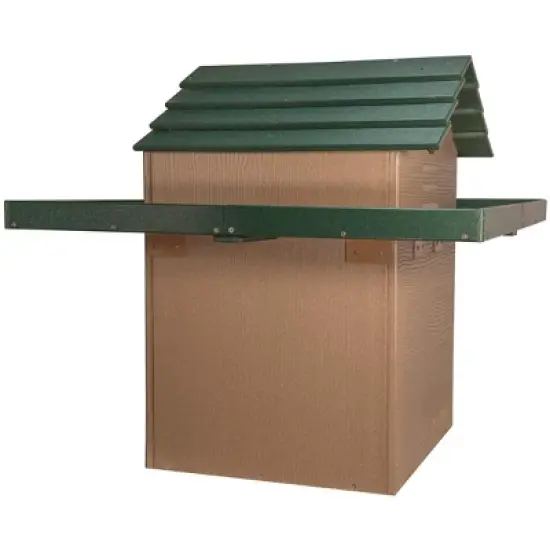 JCs Wildlife X Large Deluxe Poly Barn Owl Box with Exercise Platform - Our Biggest Barn Owl House - Made in the USA - Great for Farms, Ranches and image {3}
