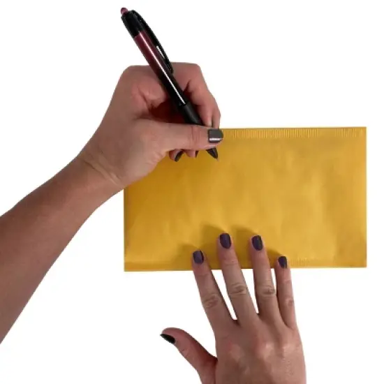 UOFFICE 25 Kraft Bubble Mailers 4x8" - #000 Self-Sealing Padded Envelopes Bags image {5}