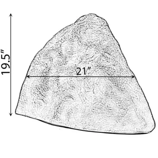 Outdoor Natural Artificial Arrow Rock Decor for Gardens, Lawns, and Landscapes image {6}