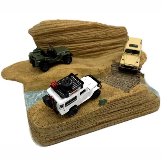 "Trail Challenge" Resin Diorama for 1/64 Scale Models by American Diorama image {1}