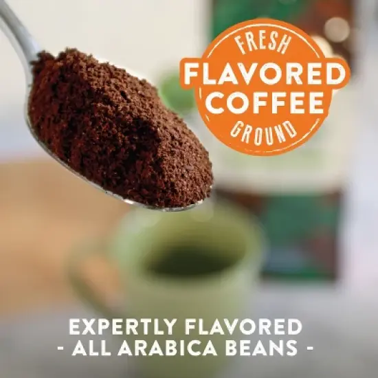 Two Rivers Coffee Flavored Ground Coffee, Junior Mint, 10 oz Bag, 6 pack image {2}