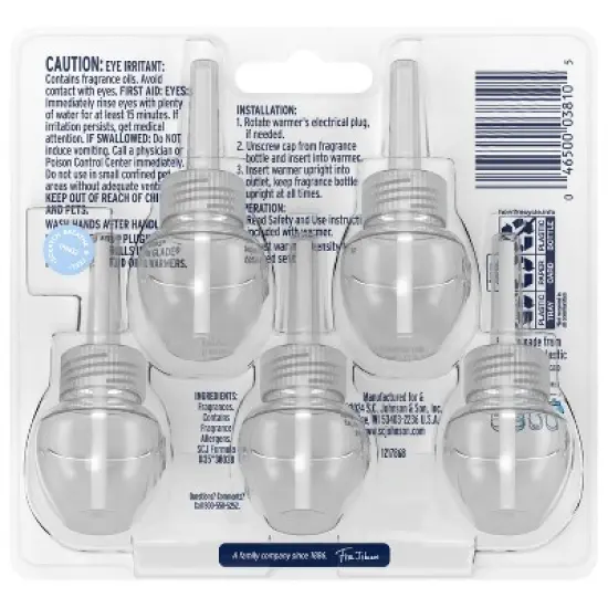 Glade PlugIns Scented Oil Air Freshener Refills - Sky & Sea Salt - 3.35 fl oz/5pk image {2}