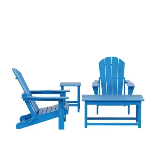 WestinTrends  4-Piece Outdoor Paio Adirondack Conversation Set image {20}