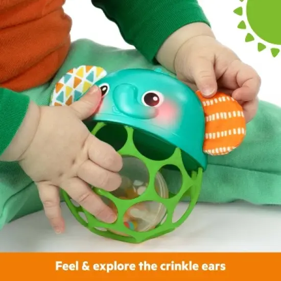 Bright Starts Giggle & Glow Musical Light-Up Rattle Easy-Grasp Elephant image {4}