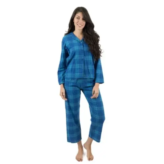 Leveret Womens Two Piece Flannel Christmas Pajamas image {7}