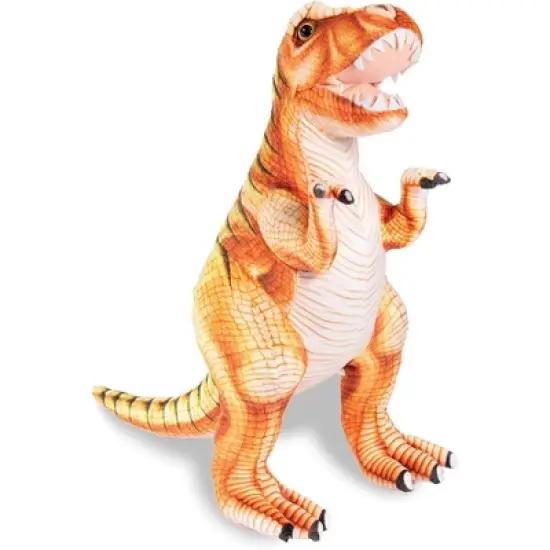 Underwraps Real Planet Tyrannosaurus Rex Orange/Brown 23 Inch Realistic Soft Plush image {1}