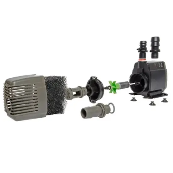 Hydrofarm Active Aqua AAPW800 58-Watt Indoor and Outdoor Hydroponics Submersible Water Pump for 80-Reservoirs, 800gph Flow Rate, BPA-Free (2 Pack) image {3}