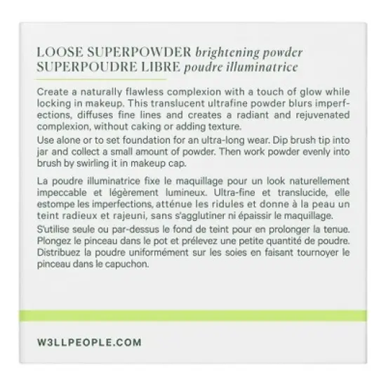 W3LL PEOPLE Loose Superpowder Brightening Powder - Pearl - 0.21oz image {7}