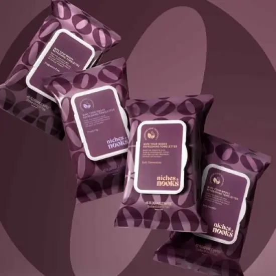 Niches & Nooks Intimate pH Balanced Refreshing Flushable Feminine Wipes - Fresh Fig - 45ct image {11}