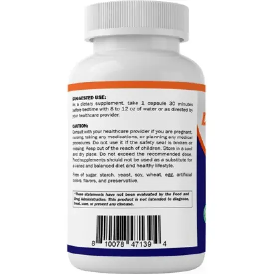 Advanced Sleep Aid with Melatonin - 120 Vegetable Capsules image {4}
