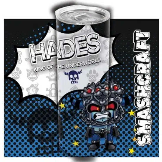 SMASHCRAFT 20 ounce Stainless Steel Double Walled Insulated Travel Tumbler Coffee Mug Cup, Hades Chibi image {1}