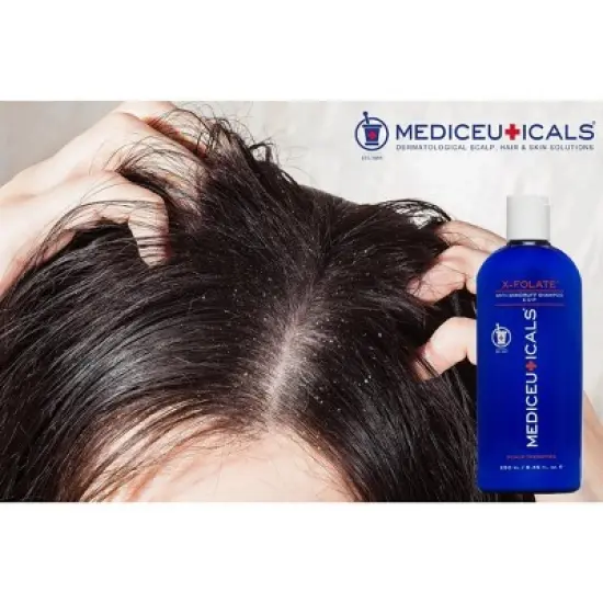 Mediceuticals X-Folate Persistent Dandruff & Psoriasis Treatment Shampoo | Soothes and Reduces Itchiness | Clear and Healthy Scalp - (33.8 oz) image {2}