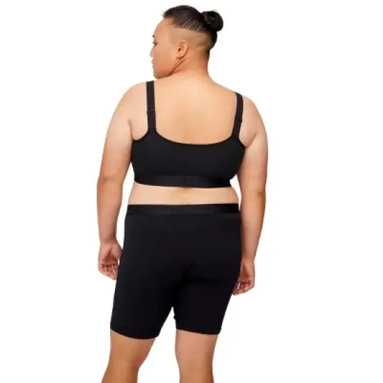 TomboyX V-Neck Bralette, Cotton Adjustable Straps image {5}