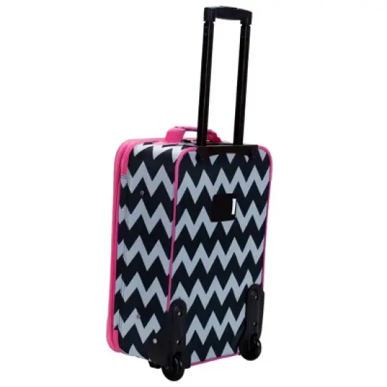 Rockland Escape 4pc Softside Checked Luggage Set image {3}