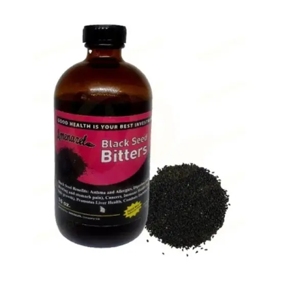 Amenazel Organic Black Seed Bitters, 16 fl oz. image {4}