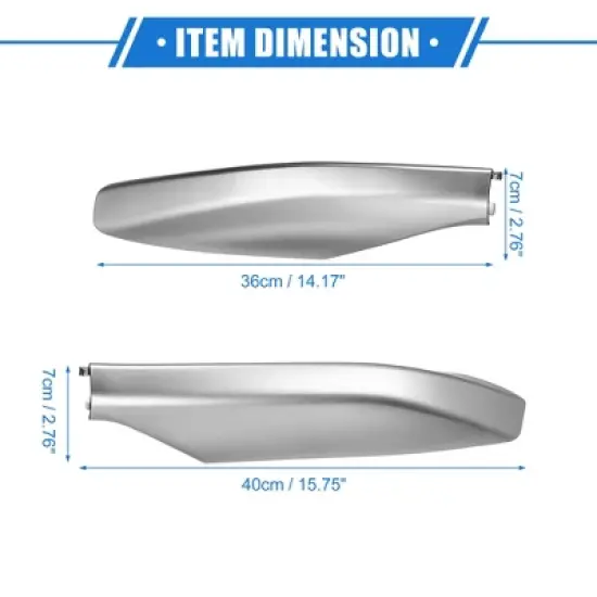 Unique Bargains Car Roof Rack Side Rails End Cover Shell Cap for Toyota Land Cruiser 2010-2022 Plastic Silver Tone 4pcs image {5}