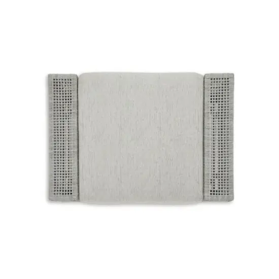 Signature Design by Ashley Seton Creek Outdoor Ottoman with Cushion, Gray image {4}