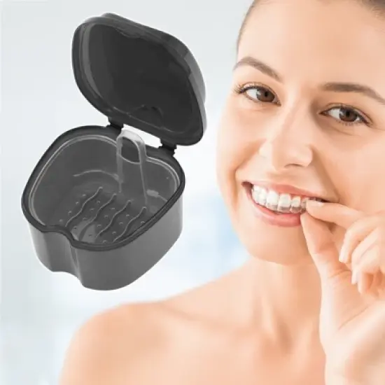 Unique Bargains Portable Braces Box with Strainer 1 Pc image {1}