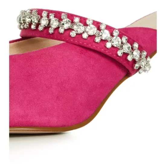 Women's WIDE FIT Paisley Heel - hot pink | AVENUE image {6}