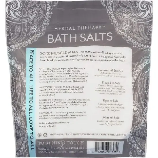 Soothing Touch Tension Relief Sore Muscle Soak Bath Salts - 32 oz image {1}