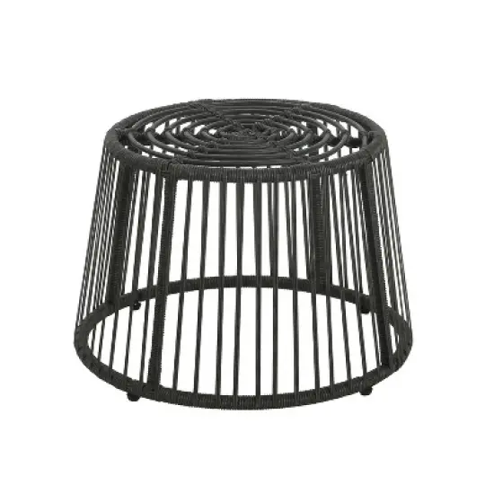 Christopher Knight Home Caryl Outdoor Wicker Chair and Side Table Set with Cushion image {5}