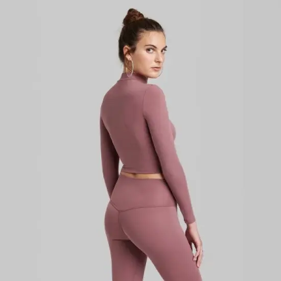 Women's Long Sleeve Mock Neck T-Shirt - Wild Fable&trade; image {2}