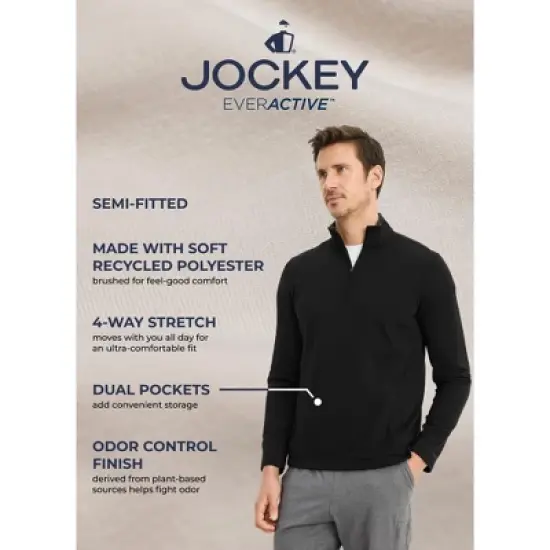 Jockey Men's EVERACTIVE 1/4 Zip Pullover image {2}