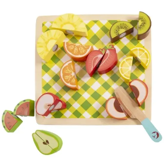 Classic World Cutting Fruits & Vegetables Wooden Puzzles - Set of 2 Puzzles image {2}