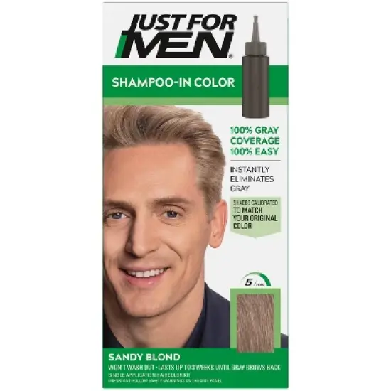 Just For Men Shampoo-In Color Gray Hair Coloring for Men image {15}