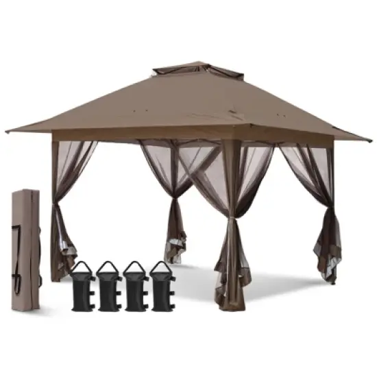 EAGLE PEAK Pop Up Gazebo with Mesh Netting image {11}