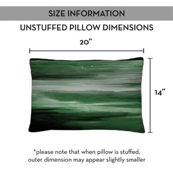 Creative Products Green Streaks 14x20 Indoor / Outdoor Pillow image {8}