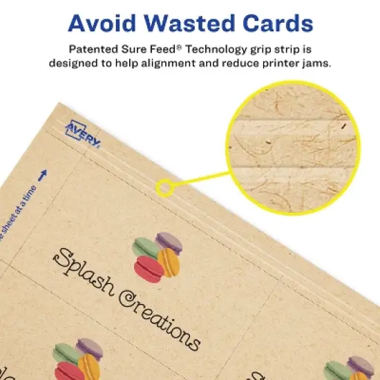 Avery Kraft Brown Business Cards, 2" x 3.5", 150 Total (28311) image {1}