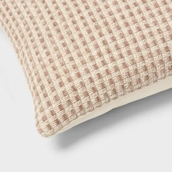 Woven Oblong Decorative Throw Pillow Khaki - Threshold&trade; image {3}