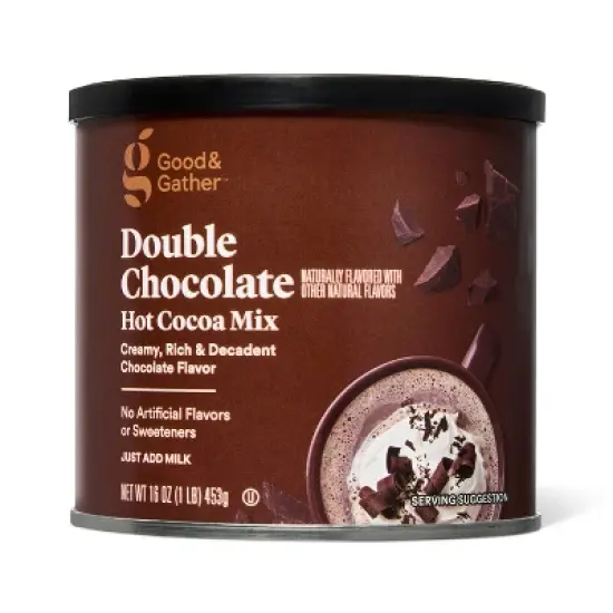 Double Chocolate Flavored Hot Cocoa Mix - 16oz - Good & Gather&trade; image {5}