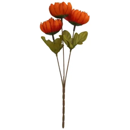 Faux Foliage Orange Mum - Bullseye's Playground&trade; image {2}