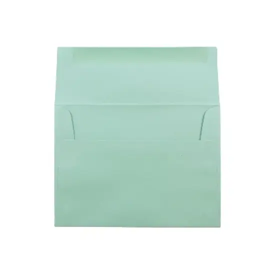 JAM Paper A6 Invitation Envelopes 4.75 x 6.5 Aqua Blue 25/Pack (157460) image {1}