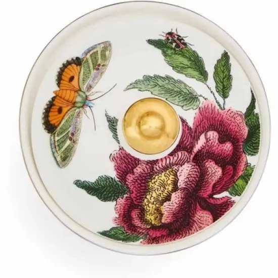 Spode Creatures of Curiosity Sugar Bowl with Lid - 7oz Fine China Bowl with Hand-Painted 22-Carat Gold Decal & Leopard Motif image {2}