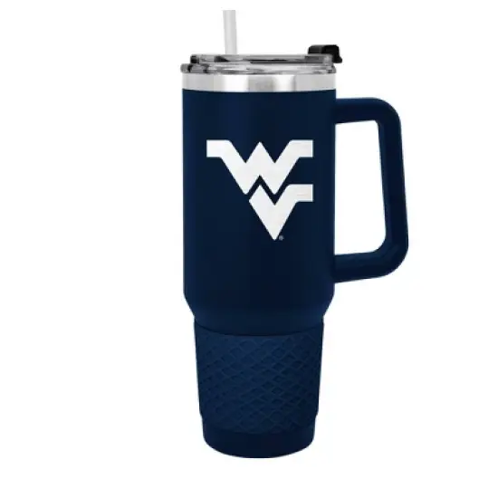 NCAA West Virginia Mountaineers Colossus Travel Mug - 40oz: Stainless Steel, Silicone Grip image {4}