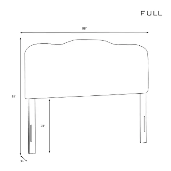 Full Tufted Headboard in Velvet Blush Pink - Skyline Furniture image {6}